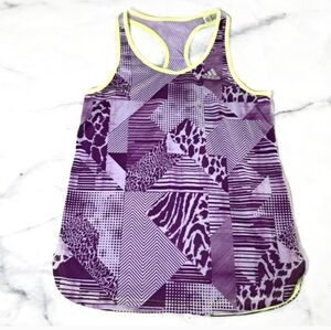 Adidas Purple & Yellow Boyfriend Bro Tank Top T2
